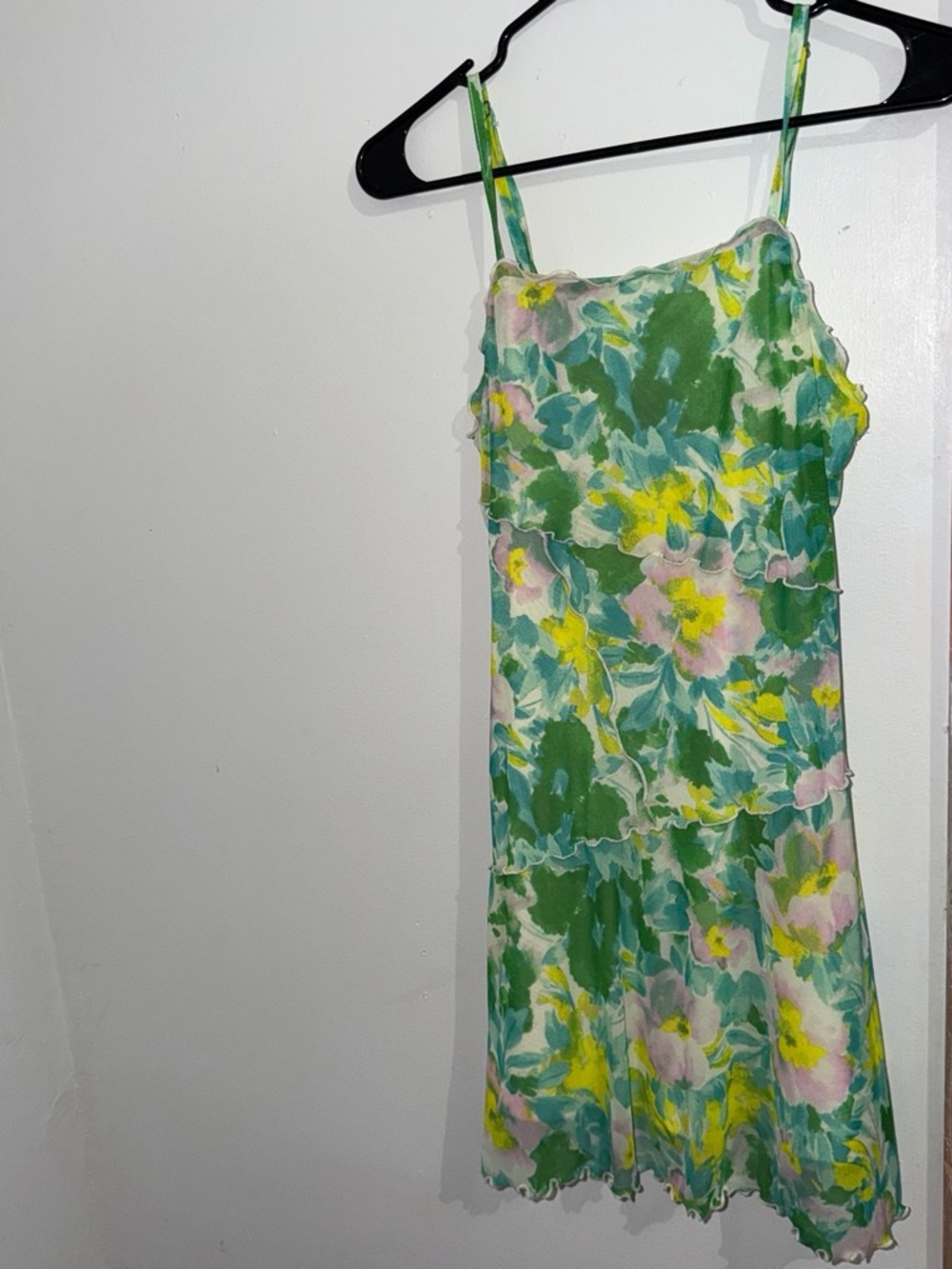 wild fable Green Floral Spaghetti-Strap Dress